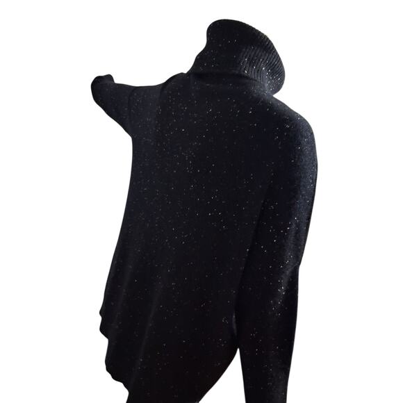 C by Bloomingdale's 100% 2-ply Cashmere Womens XL Speckled Turtleneck Sweater - Picture 5 of 13